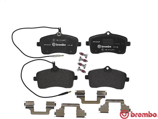 A.B.S. P 61 109 BREMBO BREMSBELÄGE, RICHTUNGSGEBUNDEN Bremsbelagsatz, Scheibenbremse